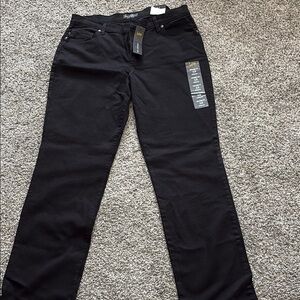 Lee Black Straight Leg Jeans Classic Style size 12